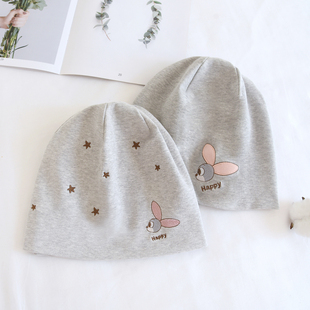 春秋季月子帽纯棉吸汗透气孕妇帽子产后大头围护额头防风帽头巾女