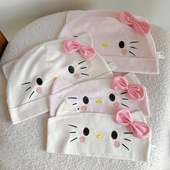 月子帽产后春夏纯棉薄款 产妇大头围坐月子妈妈帽孕妇防风发带头巾