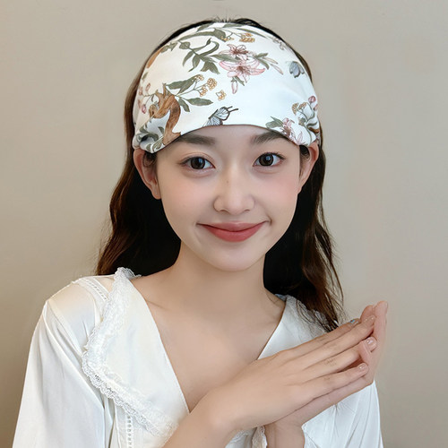 月子发带夏季薄款纯棉头巾