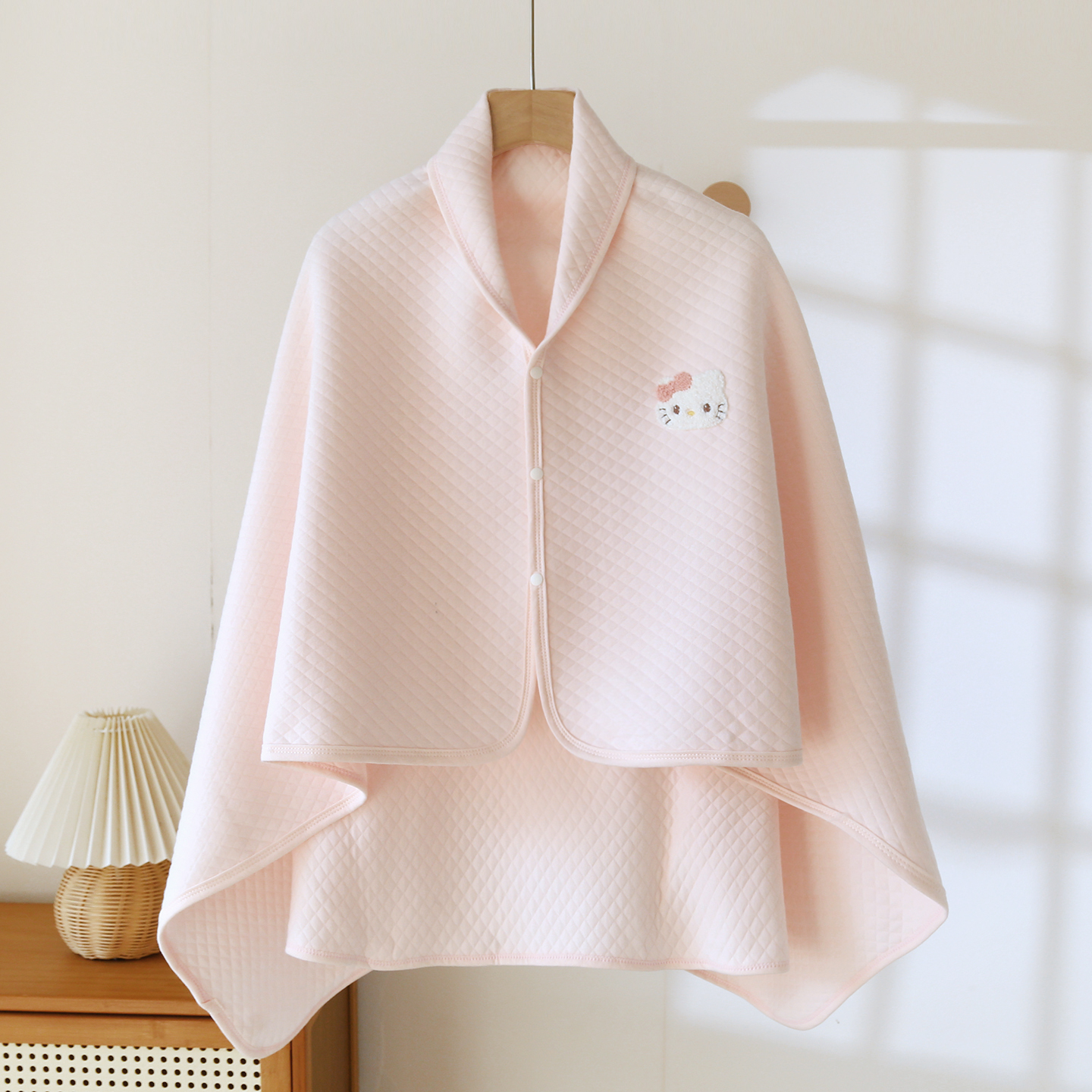 秋冬季夹棉月子披肩纯棉保暖喂奶护肩颈产后可外出防风坎肩盖被