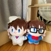可爱毛绒柯南公仔包包挂件怪盗基德钥匙扣情侣配饰玩偶卡通小礼物
