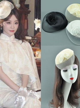 帽子女秋冬小礼帽发饰
