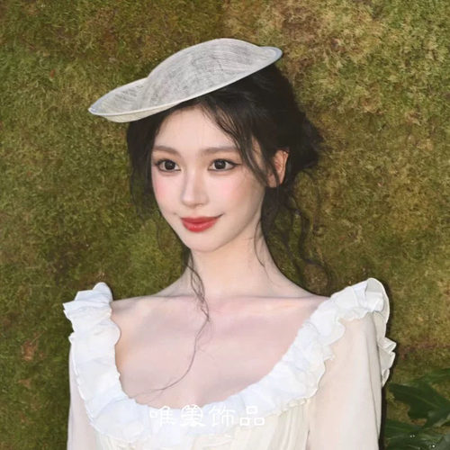 易梦玲同款发夹小礼帽胚