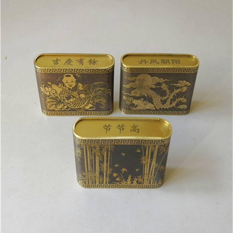 纯铜烟盒手工制作雕刻烟盒
