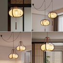 酒店茶楼餐饮餐厅吊灯宋代美学复古灯笼吧台过道走廊灯新中式 灯具