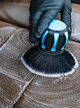 汽车内饰清洁刷大圆头软毛刷球形握柄扫灰尘细节刷车内缝隙除尘刷