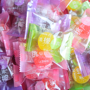 软糖橡皮糖果汁混合水果味休闲零食结婚喜糖婚糖儿童散装订婚满月