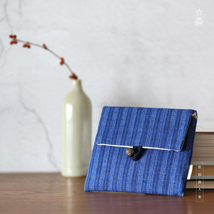 江南手织老土布 手工蓝布包小物收纳包中包 亦喜No.20 恰似故人来