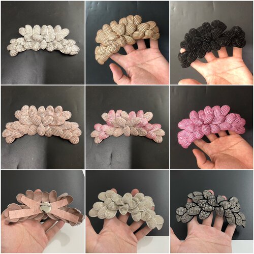 长17x6.7cm高端长款羊反绒胸花