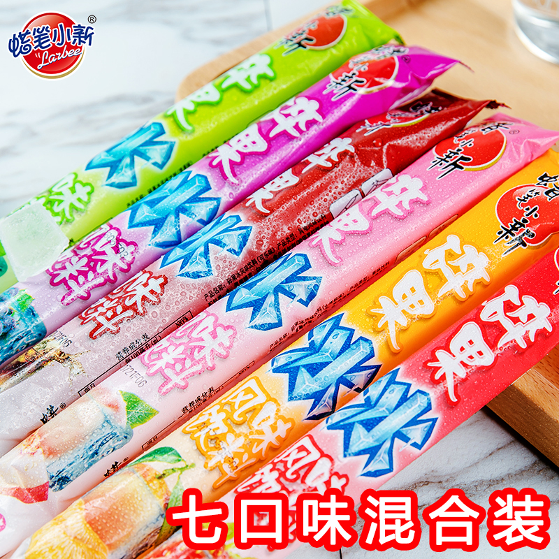 蠟筆小新碎果冰85ml*30根混合口味夏季水果味飲品兒童飲料棒棒冰