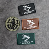 骷髅蛙刺绣魔术贴章USA蛙人贴士气章骷髅青蛙 背包贴章衣服贴臂章