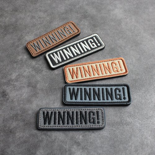 WINNING刺绣长条魔术贴章