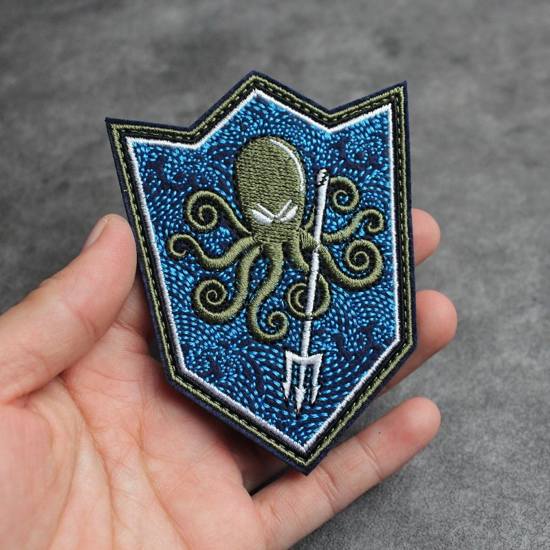 章鱼刺绣魔术贴章精密3D刺绣臂章个性背包贴章士气章盾形徽章胸章,运动包/户外包/配件,贴章/魔术贴章,淘宝优惠券,粉丝福利购,淘宝优惠卷