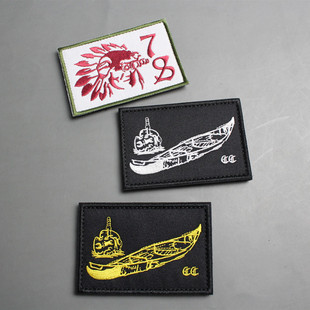 one7six网红战队士气章刺绣魔术贴FOG独木舟forward臂章ins包贴章