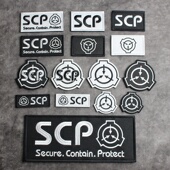 SCP基金会标志刺绣魔术贴章背贴战术背心贴章个性 背包贴臂章胸章