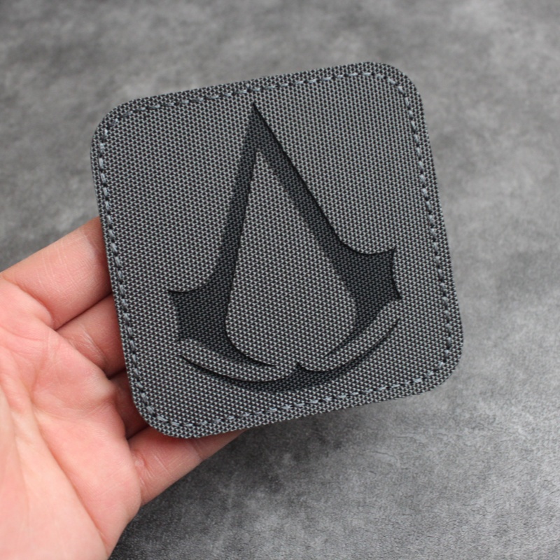 刺客信条符号个性方形背包贴