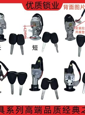 踏板电动车锁配件步步高/世嘉/爱玛电门锁可开坐垫单锁一体锁外齿