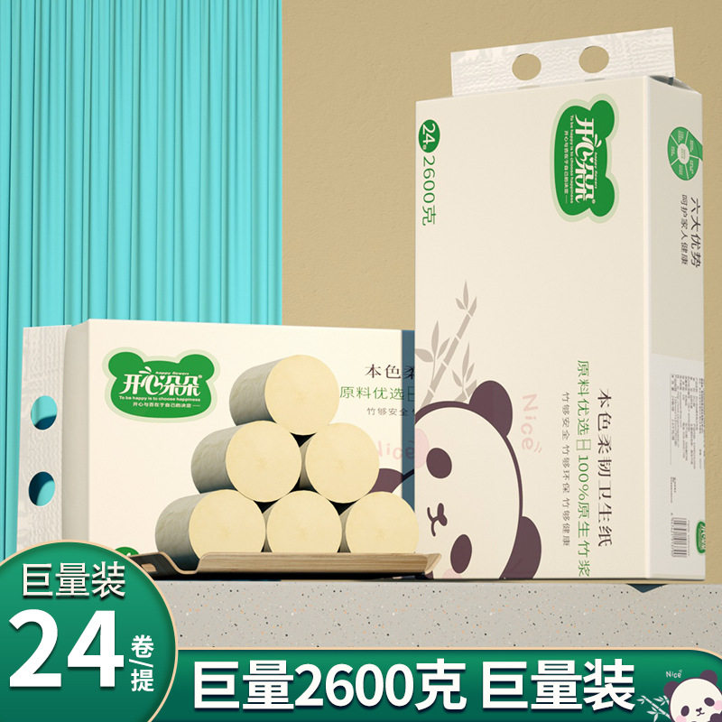 开心朵朵无芯卷纸24卷
