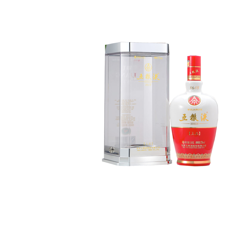 【国企保真】五粮液1618上品52度浓香型白酒1618ml单瓶装送礼小酌