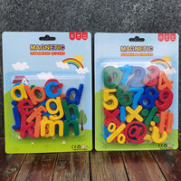 Free shipping of children's early education and intelligence stationery, magnetic alphanumeric magnetic stickers, English letters, complete set of plastic fridge magnets thumbnail 7