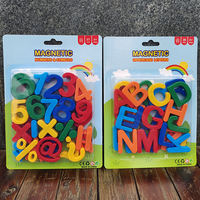 Free shipping of children's early education and intelligence stationery, magnetic alphanumeric magnetic stickers, English letters, complete set of plastic fridge magnets thumbnail 8