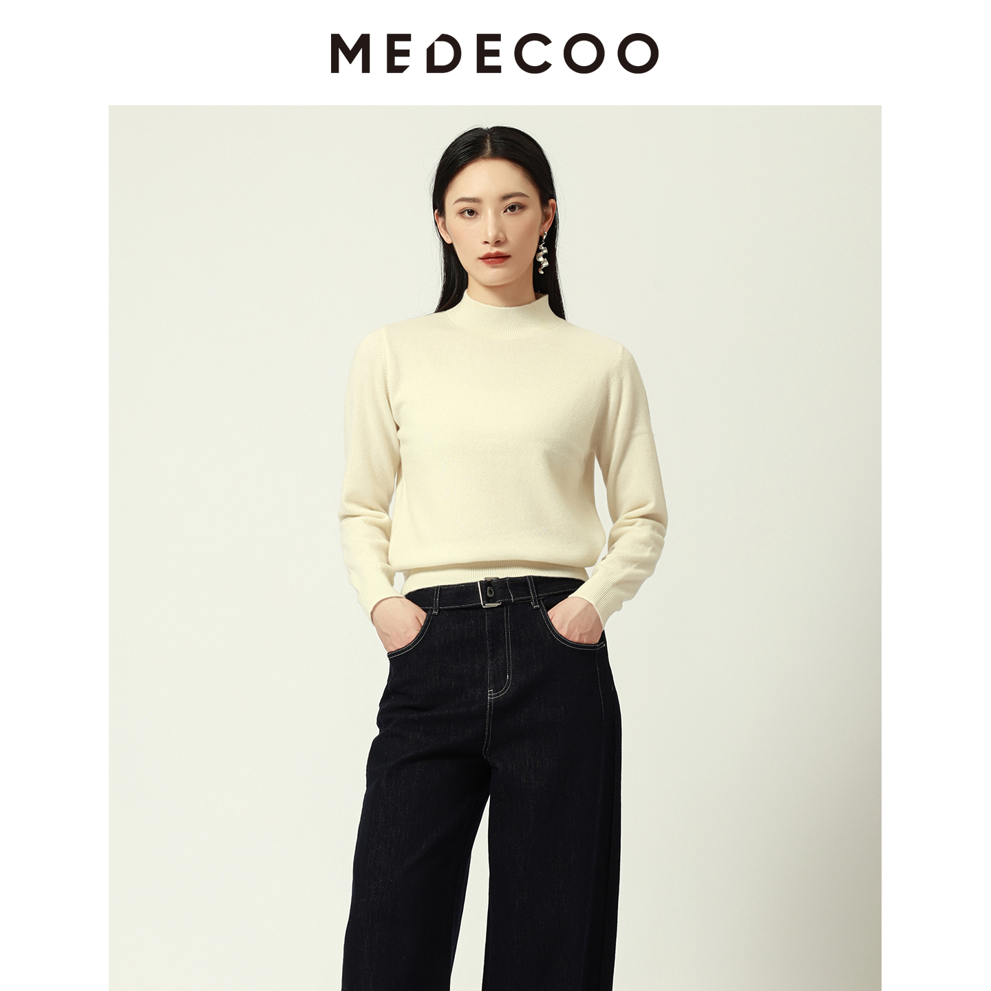 MEDECOO墨蒂珂100%纯羊绒衫