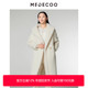 墨蒂珂2024冬季 新品 西装 MEDECOO 领圈圈毛呢长款 大衣女MID20339