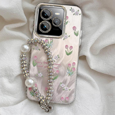 适用真我系列郁金香手机壳