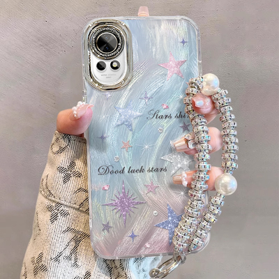 适用华为nova系列彩色星星手机壳