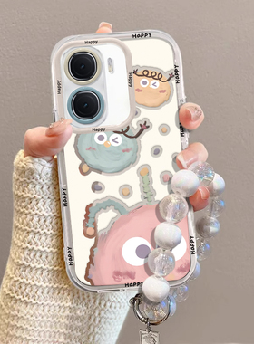 适用怪兽手链IQOONEO10手机壳9Spro+爆款8带挂绳7竞速版专用6se少女5活力版男3防摔neo855保护套全包新款外壳