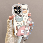 适用怪兽手链IQOO13手机壳12PRO爆款 11S带挂绳10专用9少女8男7防摔可爱卡通ins风超火保护套全包新款 外壳硅胶