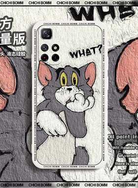 适用于红米note115g手机壳动漫114g新款se硅胶tpro+可爱网红11epro卡通镜头全包防摔油画系列男女情侣保护套