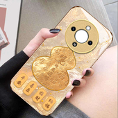 适用荣耀X70i手机壳x60GT中国风50iplus全包x40GT玻璃x30招财葫芦x10高级感honor保护套pro专用x20se女新款 外