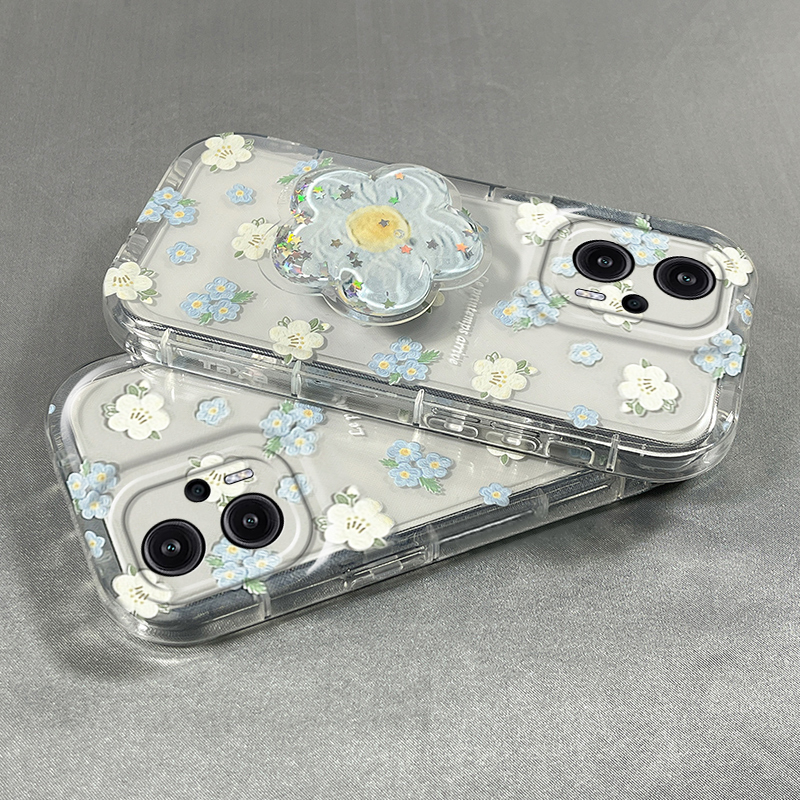 适用红米note12turbo手机壳note12pro+满屏花朵note11tpro+新款11se女款10透明9promax防摔9s高级8pro保护套 3C数码配件 手机保护套/壳 原图主图