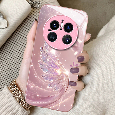 适用华为mate系列水晶飞羽手机壳