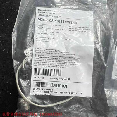 BAUMER MZCK 03P1011/KS34D 传感器