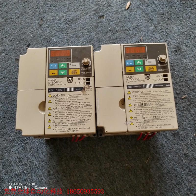 拆机欧姆龙变频器,3G3MV-AB007,1.1KW,