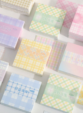 可爱格子ins正方形折纸手工DIY折千纸鹤高颜值送礼材料创意折纸