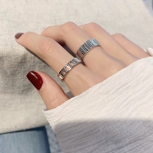 冷淡风情侣网红小饰品开口指环 个性 戒指女韩版 学生简约ins潮时尚