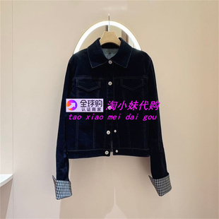 JR专柜正品 翻领口袋单排扣水洗牛仔上衣外套XRJ7W06C 2025年冬长袖