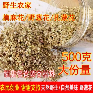 25年摘麻花农家野生干葱花摘蒙花摘麻麻花野葱花精品瓶装炝锅调料
