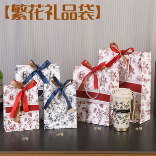2025新款手提袋蝴蝶结纸袋服装袋礼品袋礼盒袋高档ins伴手礼袋