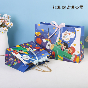 兒童節(jié)禮品袋幼兒園手提袋糖果包裝 袋子生日伴手禮袋幼兒園禮品袋