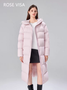 只做高端(假一赔万)95三星鹅绒云朵泡芙连帽过膝保命鹅绒服