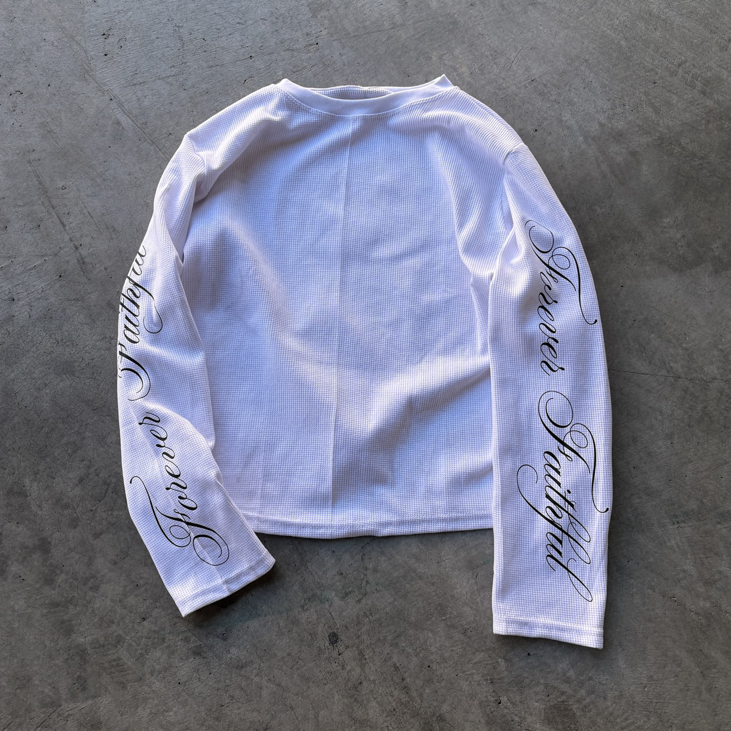 90s90s90s 只做美式复古！华夫格纹2025春秋新款休闲百搭长袖T恤