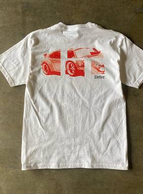 CAR ARTT 汽车文化Vintage复古美式情侣款百搭短袖T恤宽松上衣