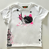 90s90s90s美式 T恤女 百搭小众宽松圆领情侣短袖 复古重磅 叛逆蜗牛