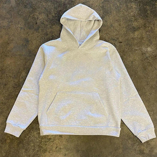 百搭连帽卫衣 vintage嘻哈高街宽松男女大码 90s90s90s纯色长袖 美式