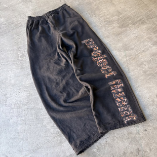 欧美夏季新款百搭宽松长裤设计感显瘦长裤高街男女嘻哈设计感裤子