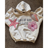 复古 90s90s90s 原创只做美式 海星刺绣设计感重磅纯棉连帽卫衣